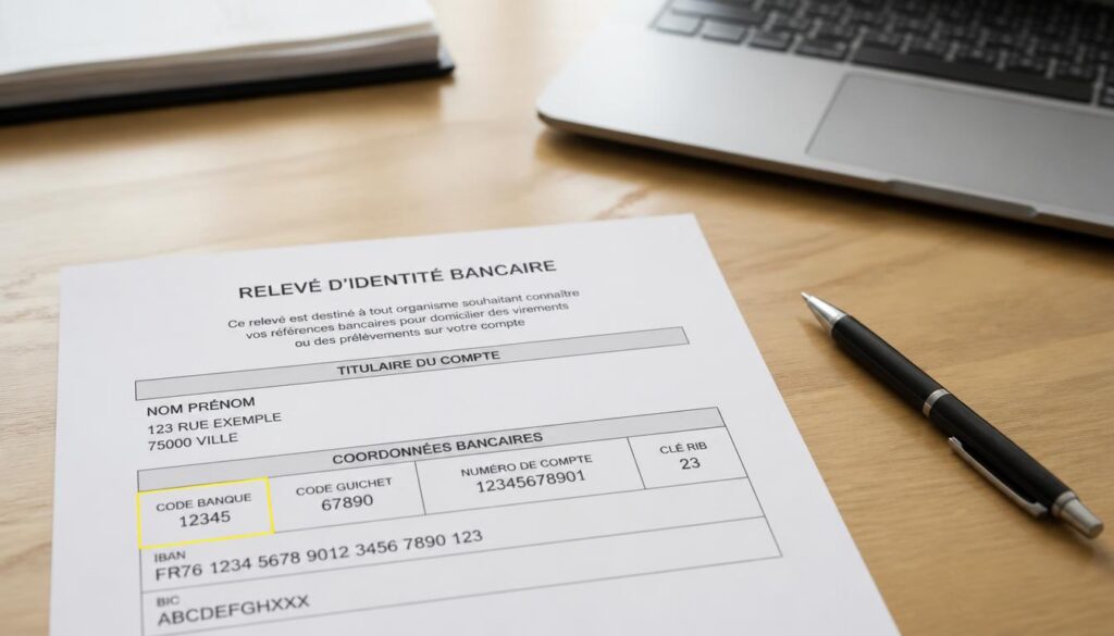 Où trouver le code banque sur un RIB et à quoi il sert